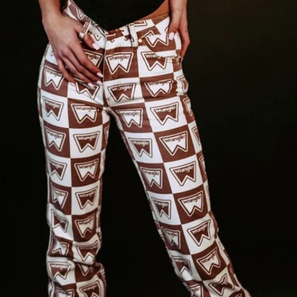 Wrangler Logo Patterned Pants